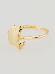 Anillo Paloma de la Paz Chapado en Oro - Talla 54