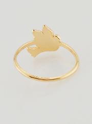 Anillo Paloma de la Paz Chapado en Oro - Talla 54