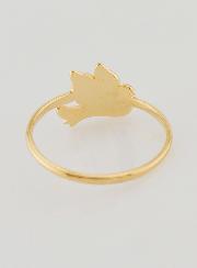 Anillo Paloma de la Paz Chapado en Oro - Talla 58