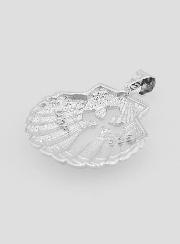 Medalla de concha y cruz de Santiago de Compostela - 18 mm