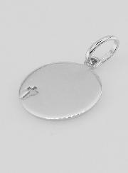 Medalla del Espíritu Santo  y Cruz en Plata - 15 mm