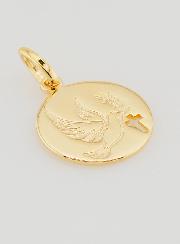 Medalla del Espíritu Santo y Cruz Calada en chapa de oro - 15 mm