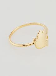 Anillo Paloma de la Paz Chapado en Oro - Talla 56