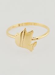 Anillo Paloma de la Paz Chapado en Oro - Talla 60