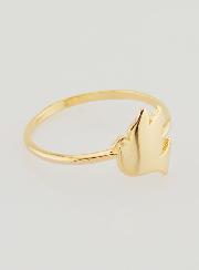 Anillo Paloma de la Paz Chapado en Oro - Talla 60