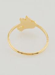 Anillo Paloma de la Paz Chapado en Oro - Talla 60