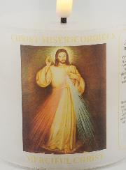 Vela de iglesia a pilas - Cristo misericordioso