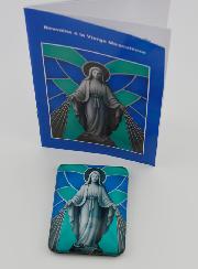Imán + Folleto de novena - Virgen Milagrosa