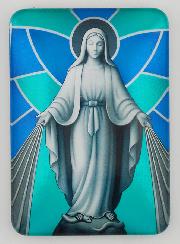 Imán + Folleto de novena - Virgen Milagrosa