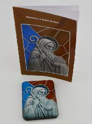 Imán + Folleto de novena - San Benito