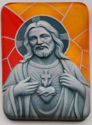 Imán + Folleto de novena - Sagrado Corazón de Jesús