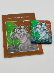 Imán y librito de novena - San Cristóbal
