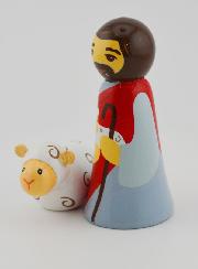 Estatua de Cristo el Buen Pastor y las Ovejas