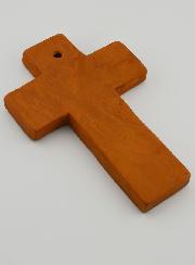 Cruz en cerámica de la Sagrada Familia - Marrón - 15 cm