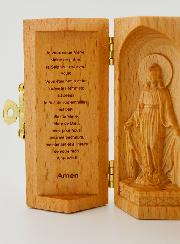 Tríptico de madera maciza - Virgen Milagrosa