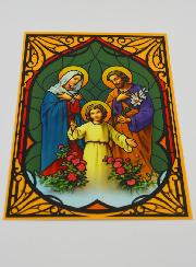 Imán efecto vitral para ventana - Sagrada Familia
