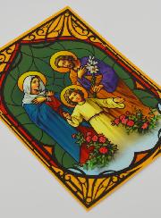 Imán efecto vitral para ventana - Sagrada Familia