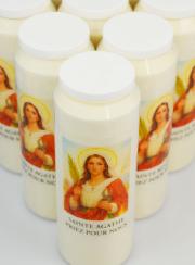 Juego de 10 Velas de Novena a Santa Ágata