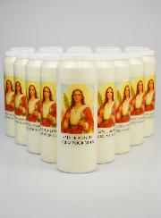 Juego de 20 velas de novena a Santa Ágata