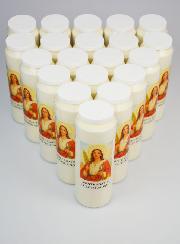 Juego de 20 velas de novena a Santa Ágata
