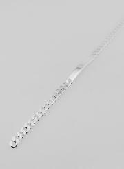Pulsera Gourmette para hombre en Plata - Eslabón de 5 mm