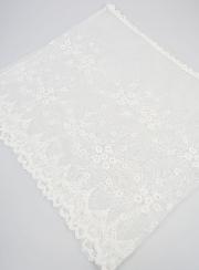 Velo Mantilla Bordado - Blanco