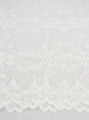 Velo Mantilla Bordado - Blanco