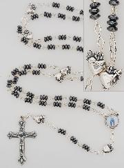 Rosario de la Medalla Milagrosa y Ex voto - Hematita