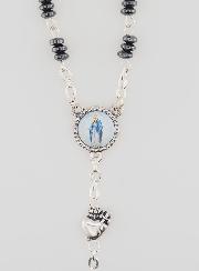 Rosario de la Medalla Milagrosa y Ex voto - Hematita