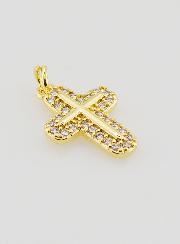 Colgante con Cruz Redondeada - 15 mm