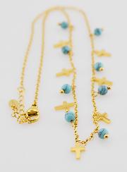 Collar Religioso Cruz y Cuentas