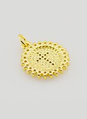 Medalla en forma de cruz dentada - 15 mm