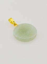 Medalha Translúcida com Cruz - Verde