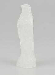 Estatua de Nuestra Señora de Lourdes en cristal de roca - 10 cm