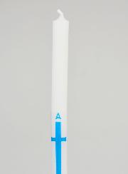 Círio de Procissão Alpha Omega 29cm - Azul