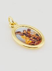 Medalla de San Miguel Arcángel Dorado - 25 mm