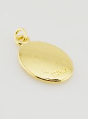 Medalla de Nuestra Señora de Lourdes dorada - 25 mm