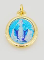 Medalla Virgen Milagrosa Dorada - 25 mm