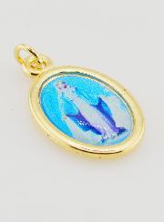 Medalla Virgen Milagrosa Dorada - 25 mm