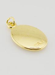 Medalla de Cristo Misericordioso dorada - 25 mm