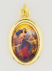 Medalha Maria Desatadora dos Nós Dourada - 25mm