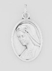 Medalla del perfil de la Virgen María - 22 mm