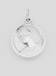 Medalla del perfil de la Virgen María - 22 mm
