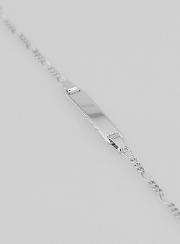 Pulsera de bautismo infantil en plata - 15 cm