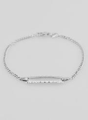 Pulsera de bautismo infantil en plata - 16 cm