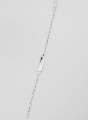 Pulsera Gourmette de bautismo infantil en plata - 16 cm