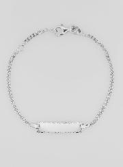Pulsera Gourmette de bautismo infantil en plata - 16 cm