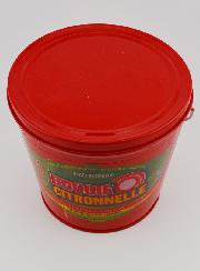 Vela Citronela Balde Metal - Vermelho