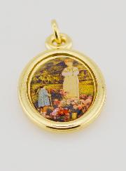 Medalla de Nuestra Señora de La Salette Dorada - 25 mm