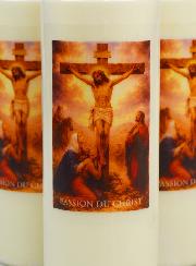 Juego de 3 velas de novena de la Pasión de Cristo